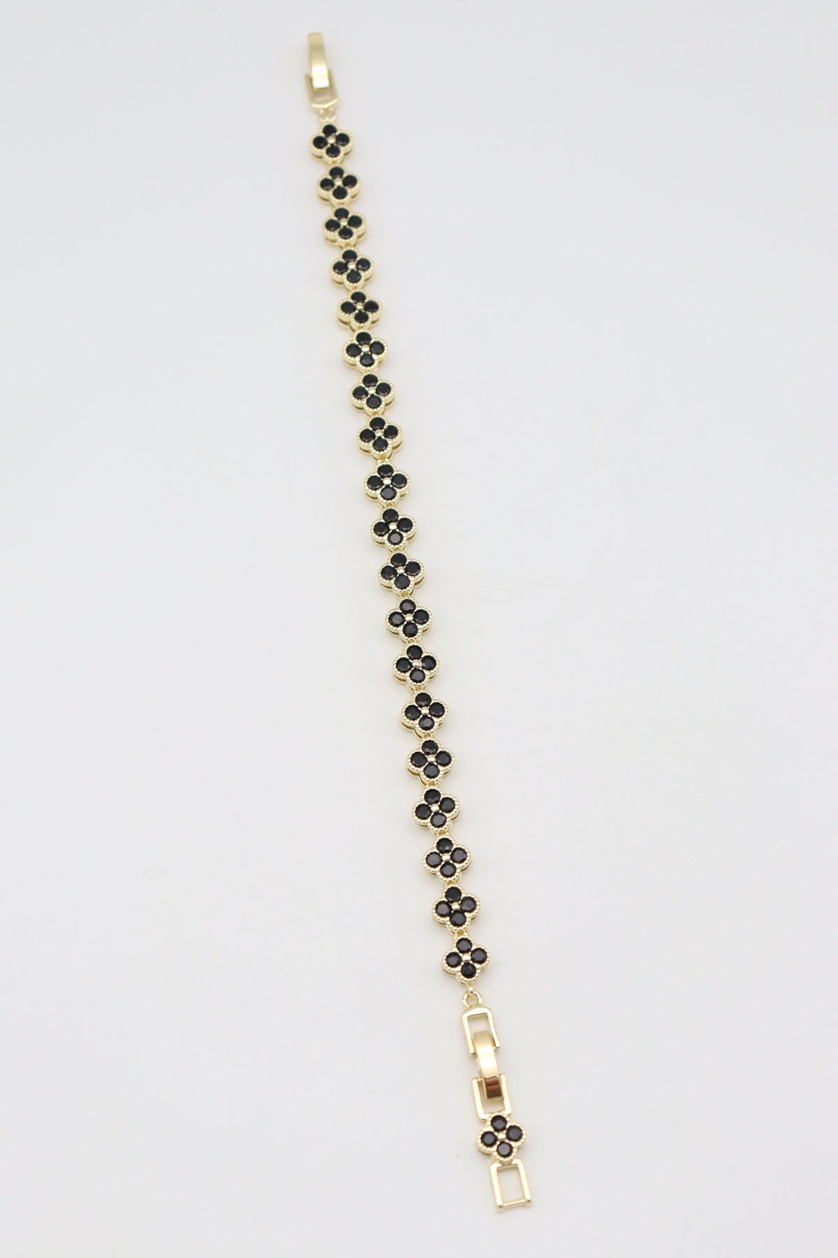 Celeste Kadın Gold Siyah Zirkon Taşlı Bileklik (17+2cm)