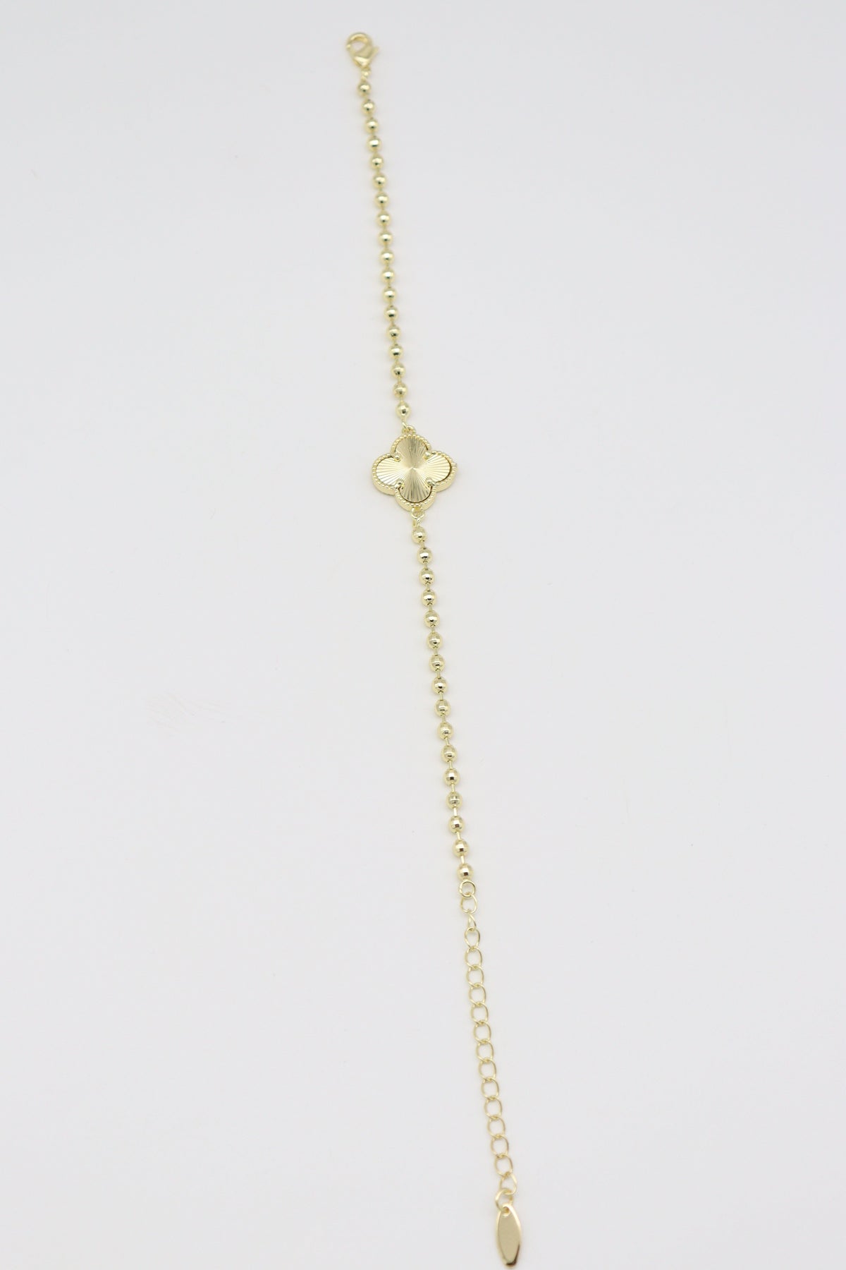 Vela Kadın  Zirkon Taşlı Gold Renk Zincir Detaylı Bileklik (17+2cm)