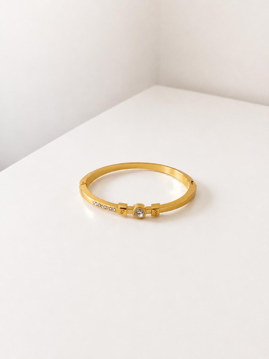 Luna Gold Taş Detaylı Bileklik