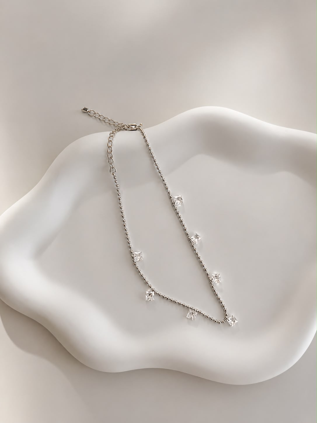 Silver Taşlı Halhal
