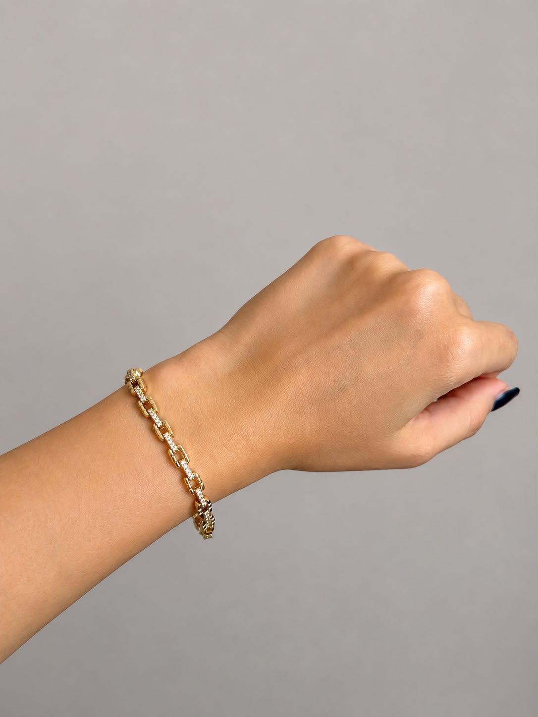 Taşlı Chain Bileklik